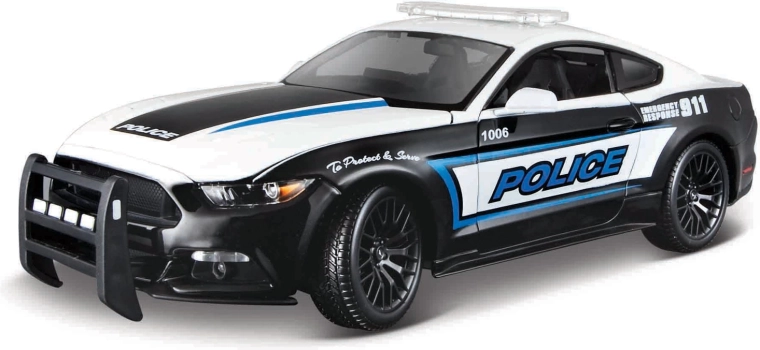 Maisto 2015 Ford Mustang GT černo-bílý 1:18