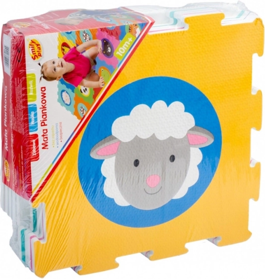 Pěnová podložka a puzzle zvířátka