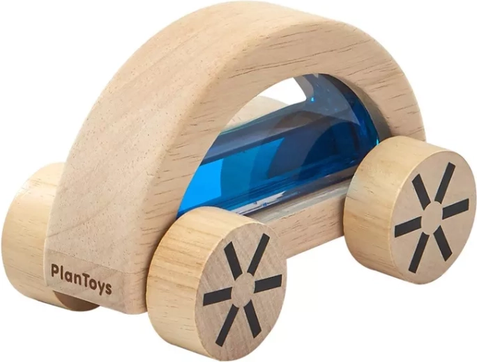PlanToys dřevěné autíčko s vodou modré - 1 kus