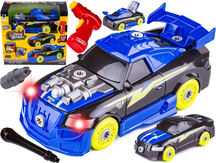 Rozebíratelné sportovní auto BMW s dětskou vrtačkou - 1 kus