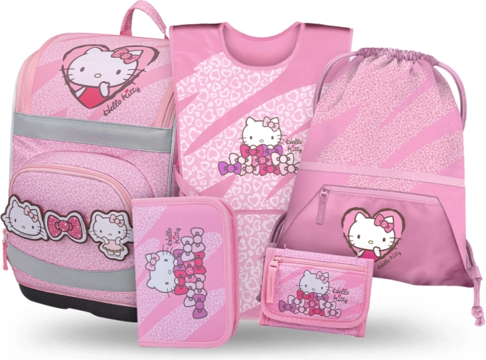 Baagl školní set 5 Zippy Plus Hello Kitty sweet leopard