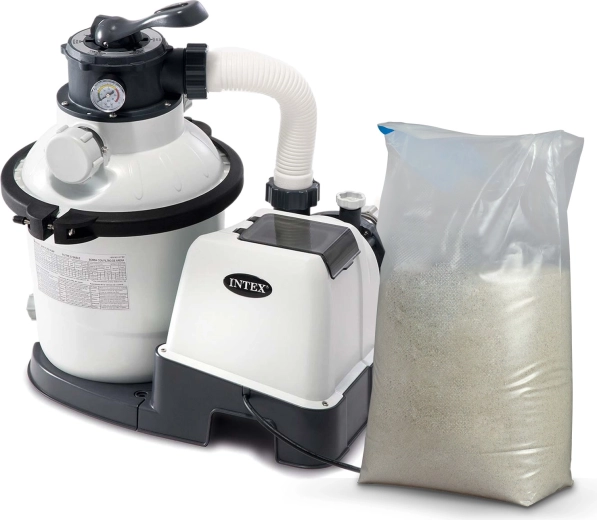 Písková filtrace 5700 l/h s pískem 25 kg INTEX