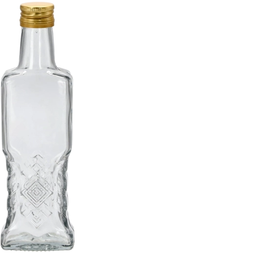 Skleněná butelka Ukrainka 200 ml se šroubovacím uzávěrem