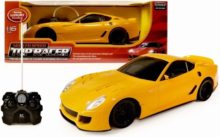 Top Racer dálkově ovládané auto žluté