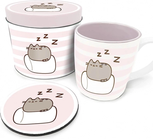 Dárkový set Pusheen plechová krabička