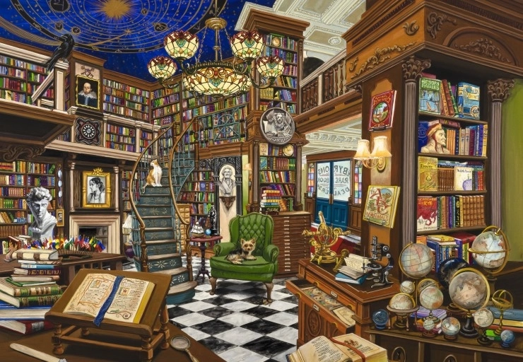 BLUEBIRD puzzle Prodejce vzácných knih 1000 dílků