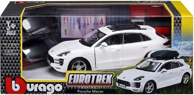 Bburago Porsche Macan Eurotrek bílý model auta v měřítku 1:24