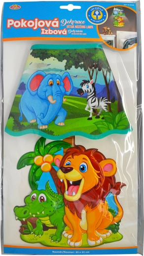 Dětská 3D nástěnná lampa Safari