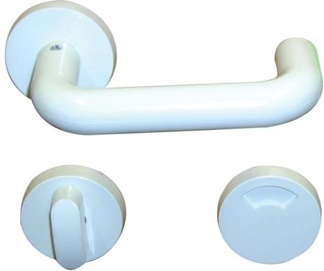 Interiérová WC klika s ukazatelem – bílá plastová