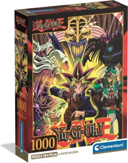 Puzzle Yu-Gi-Oh! – anime koláž 1000 dílků CLEMENTONI