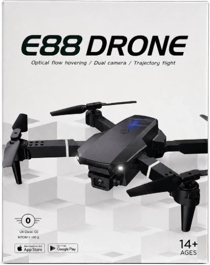 Dron E88 s duální kamerou a optickým vznášením