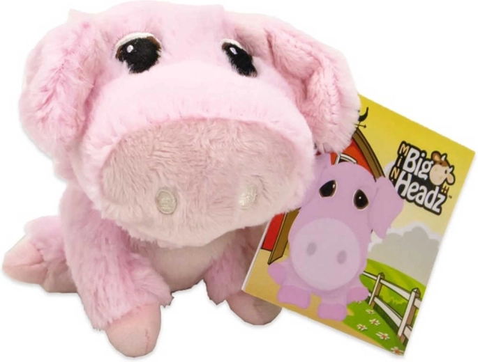 Plyšové prasátko Big Headz 11 cm - 1 kus