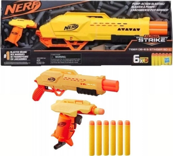Hasbro Nerf Alpha Strike sada blastrů Tiger DB-6 a Stinger SD-1