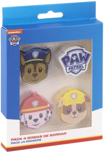 Sada gum Tlapková patrola (Paw Patrol) 4 ks