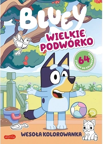 Bluey – velký dvorek, veselá omalovánka