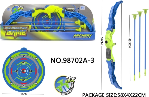 Dětský lukostřelecký set s lukem a 3 šípy