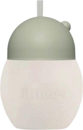 Élhée učicí hrnek s brčkem coconut 240 ml sand sage