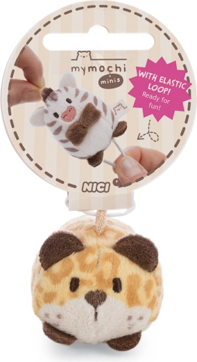 Nici MyMochi plyšový přívěsek Leopard Ichiro 5 cm (ležící)