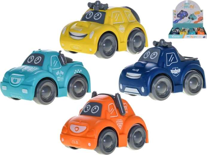 Policejní autíčko na setrvačník 8,5 cm – 4 druhy