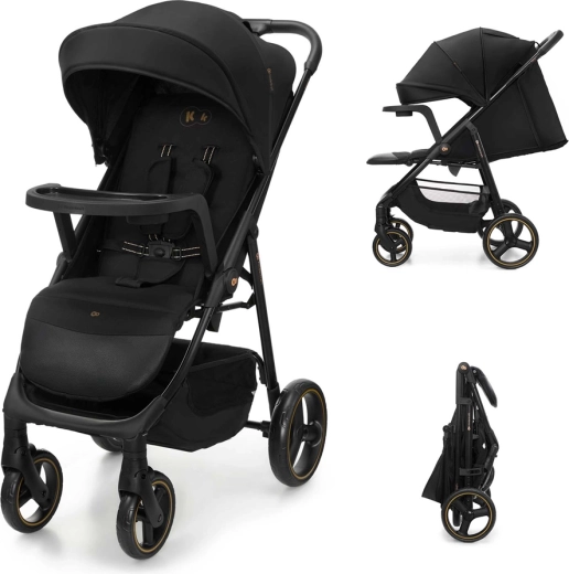 Kinderkraft sportovní kočárek Trig 3 s pultíkem onyx black