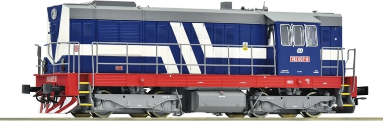Roco dieselová lokomotiva ČD 742 007-8 „Kocour“ H0, digitální se zvukem