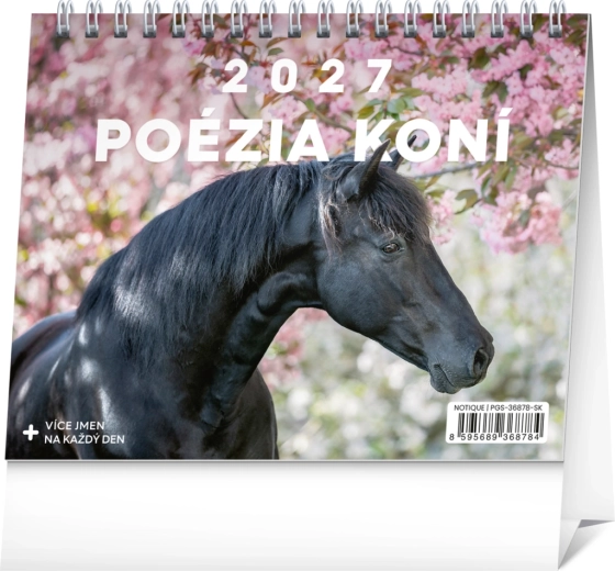 Notique stolní kalendář Poézia koní 2027 (16,5 × 13 cm)