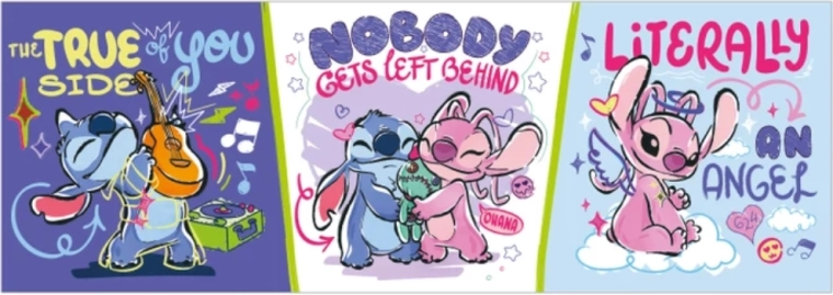 Panoramatické puzzle STITCH Relaxuje 150 dílků