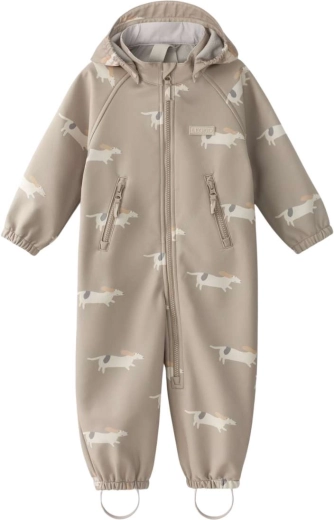 Leokid softshellová kombinéza lilo beige woof vel. 80