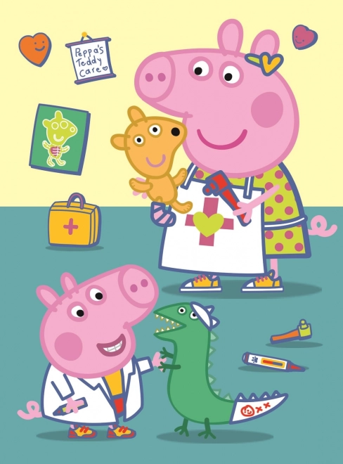 Puzzle miniMAXI PEPPA PIG u lékaře 20 dílků Trefl