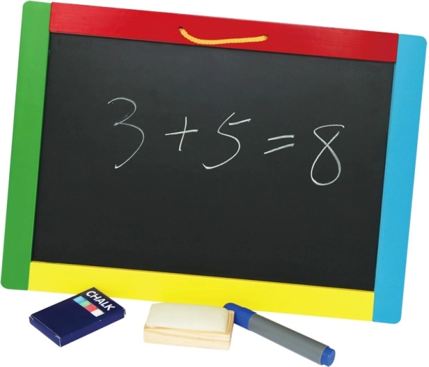 Oboustranná závěsná tabule BABU pro křídy a fixy