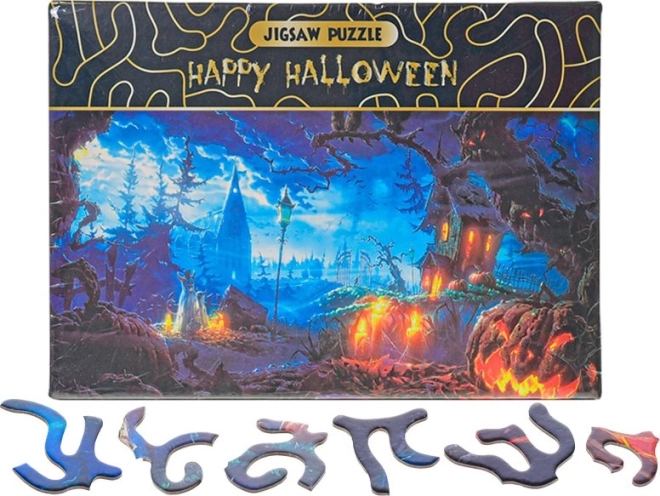Puzzle Happy Halloween Dýňová zahrada 468 dílků