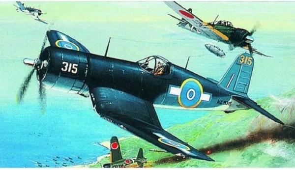 Plastikový model letadla F4U-1 Corsair k sestavení
