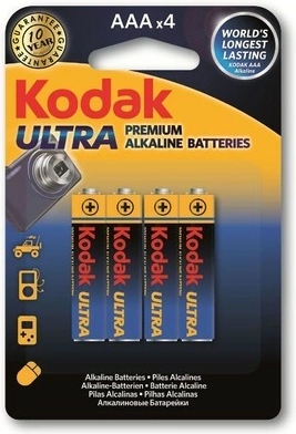 Kodak Ultra Premium alkalické baterie AAA 1,5 V, 4 ks