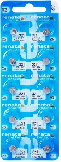 Renata 321 knoflíková baterie 1,55 V 6,8 × 1,65 mm – balení 10 ks