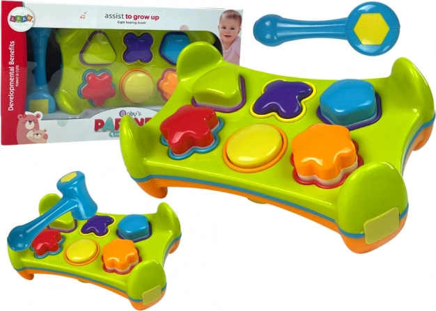 Oboustranný edukační sorter s kladívkem a tvary