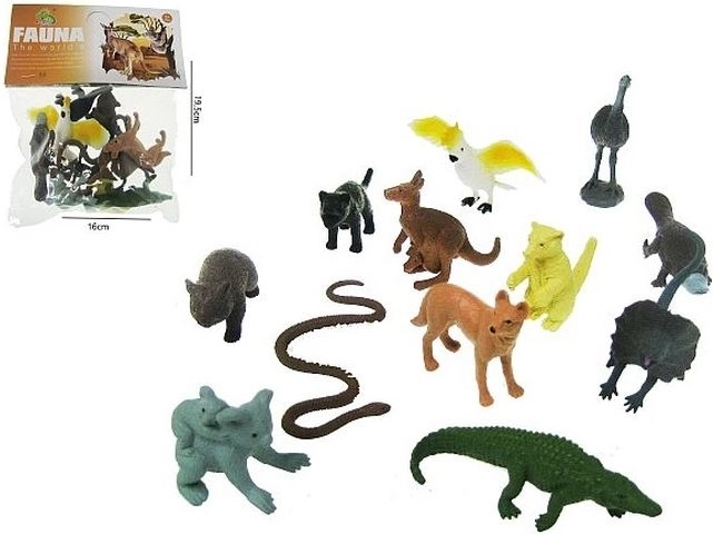 Sada figurek divokých zvířat Austrálie 6–8 cm