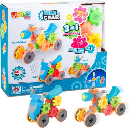 STEM stavebnice motorka a čtyřkolka 3v1 HAP-P-KID