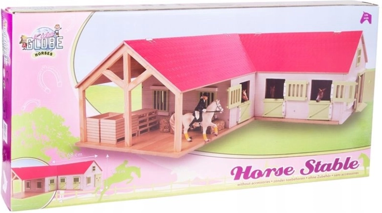 Kids Globe hospodářská budova – stáje pro koně 1:24