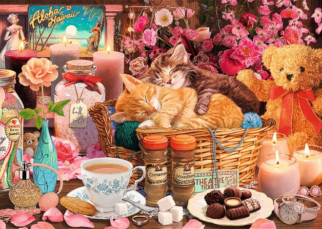 Trefl puzzle premium plus tea time vše krásné 1000 dílků