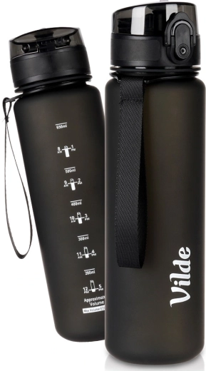 Vilde černá láhev na vodu 650 ml