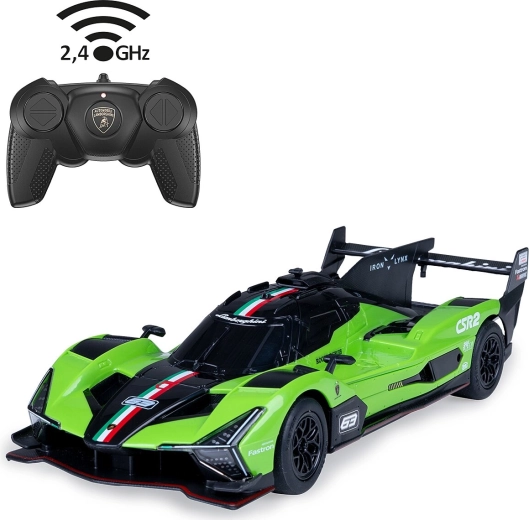 RC auto Lamborghini SC63 LMDH 1:24 zelené