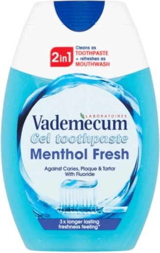 Vademecum 2v1 Menthol Fresh gelová zubní pasta 75 ml