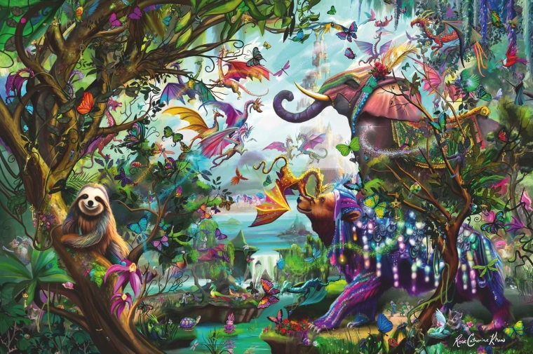 puzzle tropičtí draci 4000 dílků