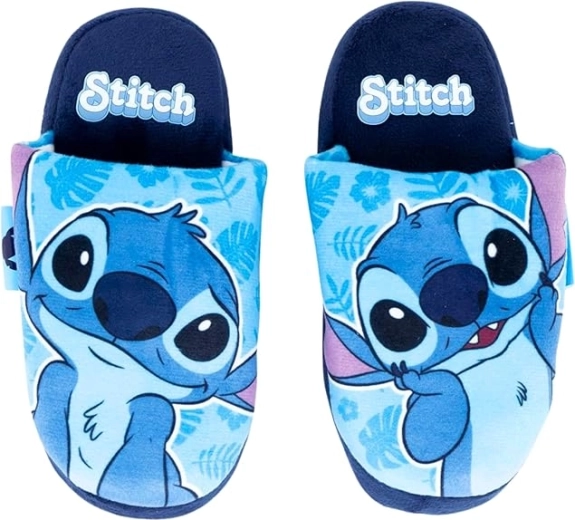 Disney Stitch dívčí domácí pantofle modré EU 28/29
