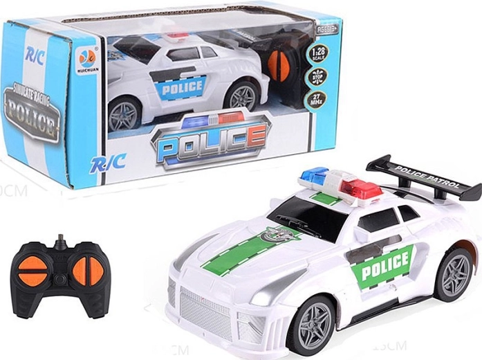 Adar rc policejní auto na dálkové ovládání 27 mhz 1:28 - 1 kus