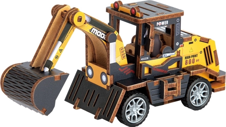 2Kids Toys 3D dřevěná skládačka bagr