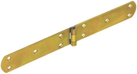 Závěs francouzský 300 × 38 × 2,5 mm, žlutě pozinkovaná ocel