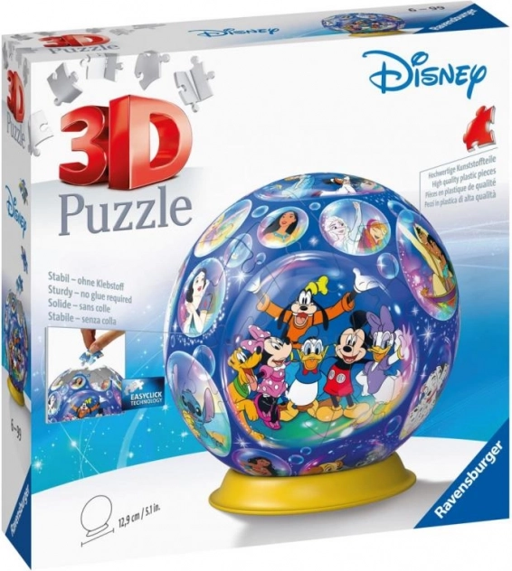 Koule 3D puzzle DISNEY od RAVENSBURGER, 72 dílků