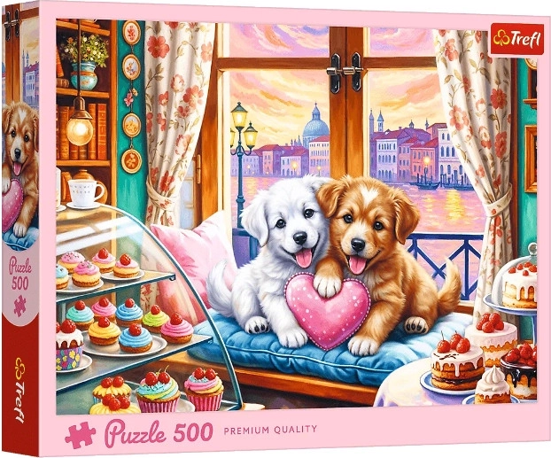 Puzzle 500 Štěněcí láska