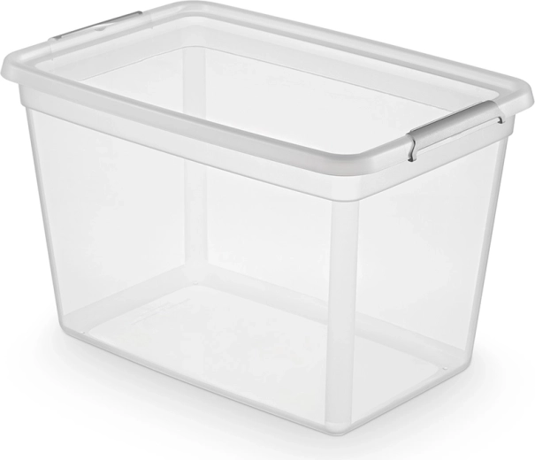 Basestore úložný box s víkem a klipsy 60 l (58 × 39 × 35 cm)